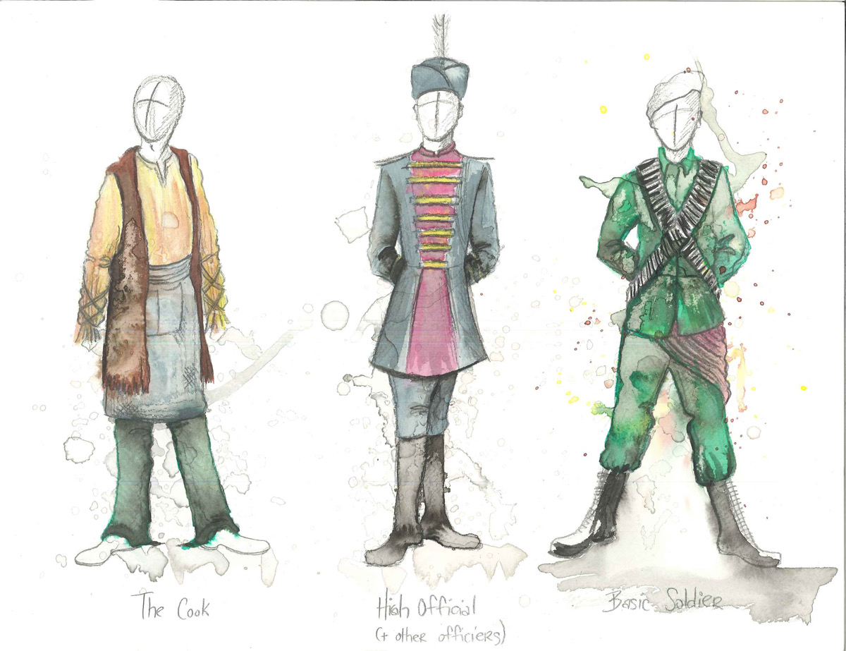 rendering- cook & officers