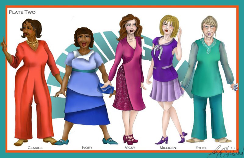 rendering- the ladies